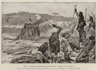The Last Stand, representing the Fate of Major Allan Wilson and his Comrades in the Matabili War by Richard Caton Woodville junior